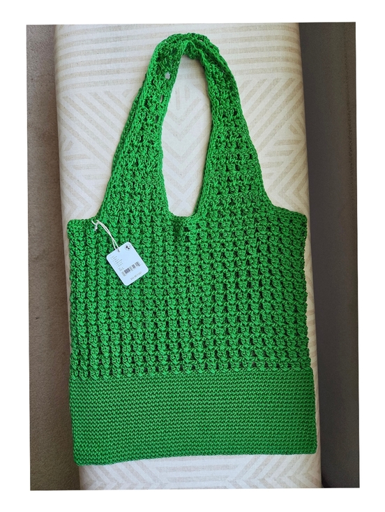 Free People Handbags - NWT Free People Sarasota Crochet Tote - Kelly